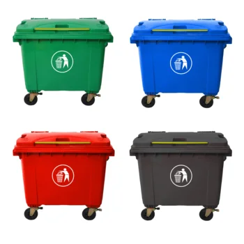 wheelie bin 660 for General Waste and Trash master with turn and lock lid