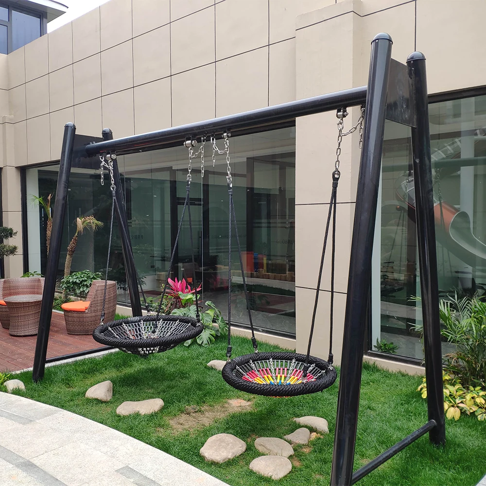 Новый дизайн, высокое качество, детская и взрослая уличная игровая площадка, аксессуары, 100 см, круглая сетчатая качели