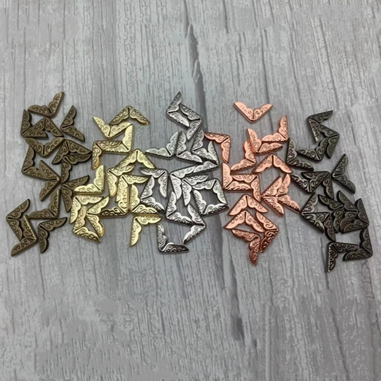 60 Protezioni Angolari In Metallo Per Libri, Stile Vintage, Per Album Di Ritagli, Menù, Album, Quaderni, Cartelle