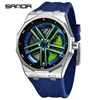 Blue Silver Green