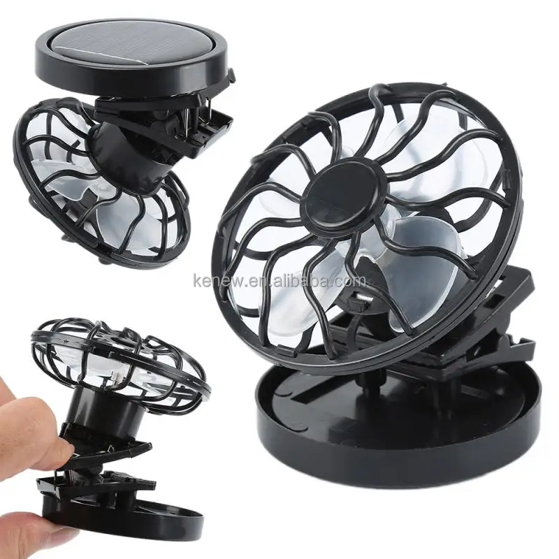 Outdoor Clip On Hat Cap Mini Portable Solar Fan