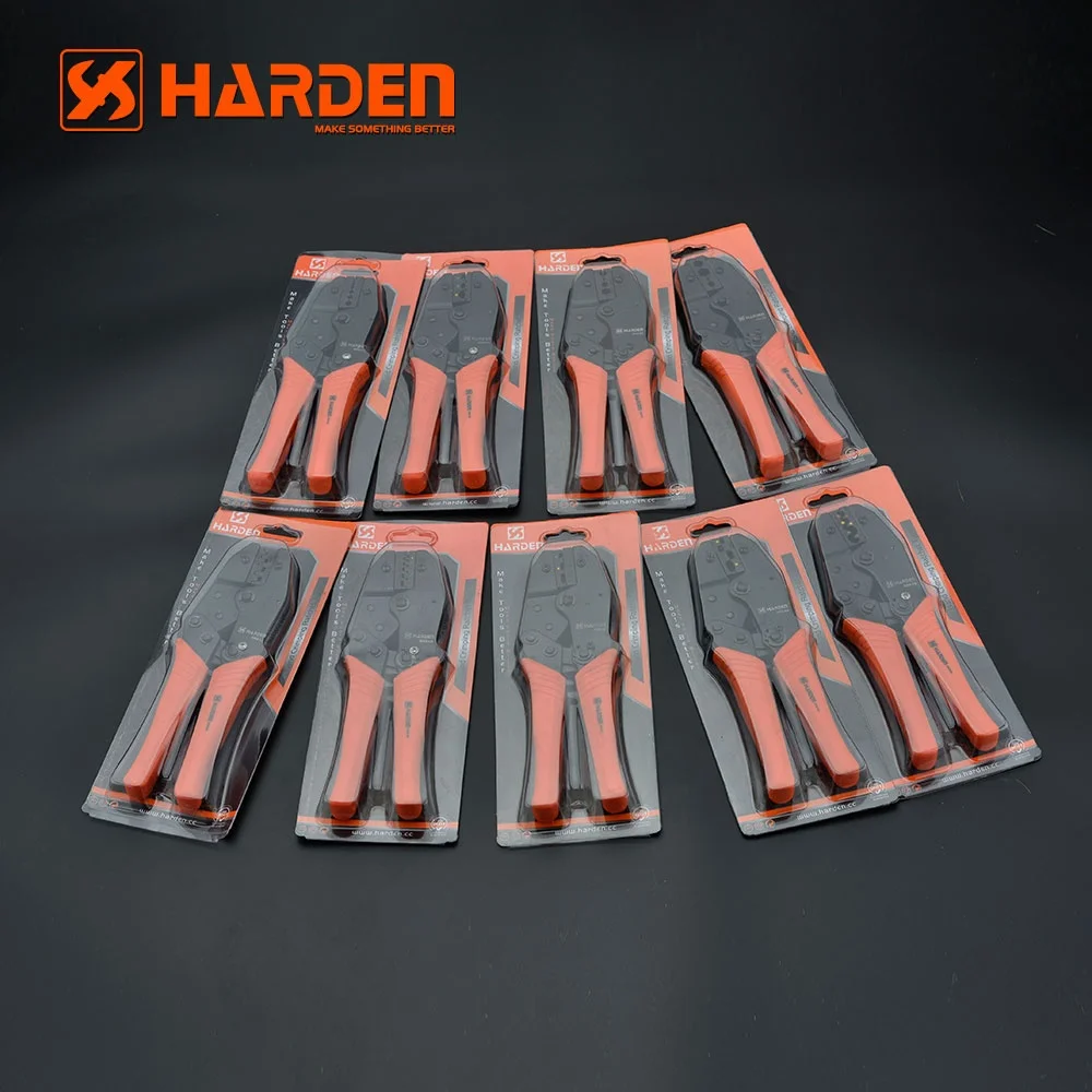 Harden Professional Multi Tool Crimping Pliers Carbon Steel 215mm Ratchet Crimping Plier