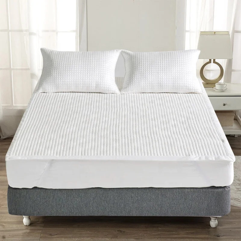 Kühlende, atmungsaktive Jacquard-Strick-Bettmatte für den Sommer mit Spannbetttuch und Kissenbezug