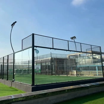padelwoker 2024 cardio 120*120*3mm galvanized tube padel court panoramic paddle court sports equipment with roof