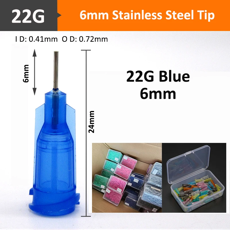 Plastic Stainless Steel Super Glue Dispensing Tip For Adhesive Dispense