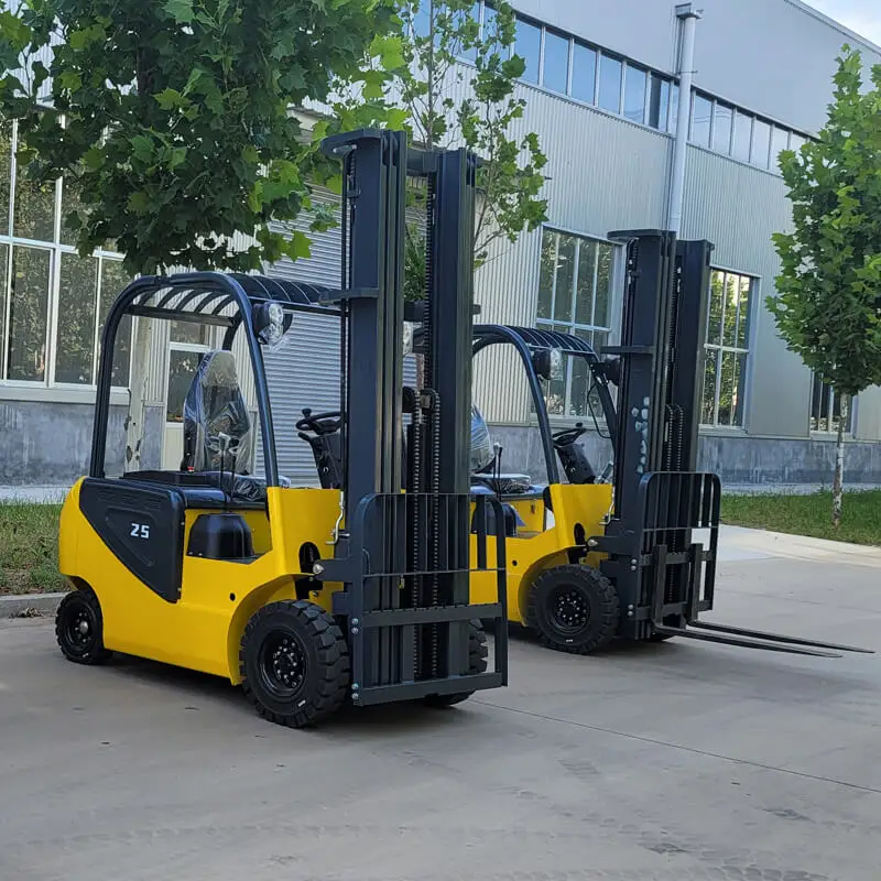 Free Shipping 1.5Ton 2Ton 2.5Ton 3Ton 5Ton CE SDJG Warehouse Indoor Lithium Battery 4X4 Elektrikli 4 Wheel Electric Forklift