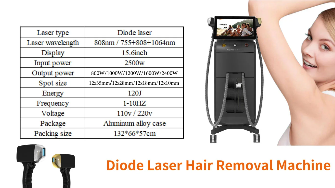 Alexandrite Laser Cire Epilation Ice Platinum Laser Hair Removal Cost