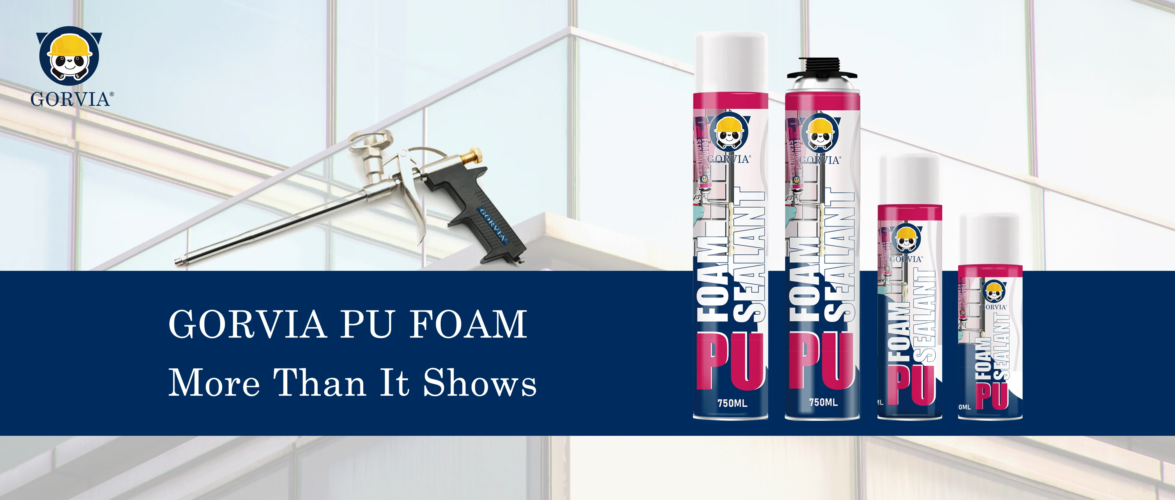 Gorvia 750ml High Expansion Foam Spray Polyurethane Pu Foam Sealant For Construction Buy 750ml