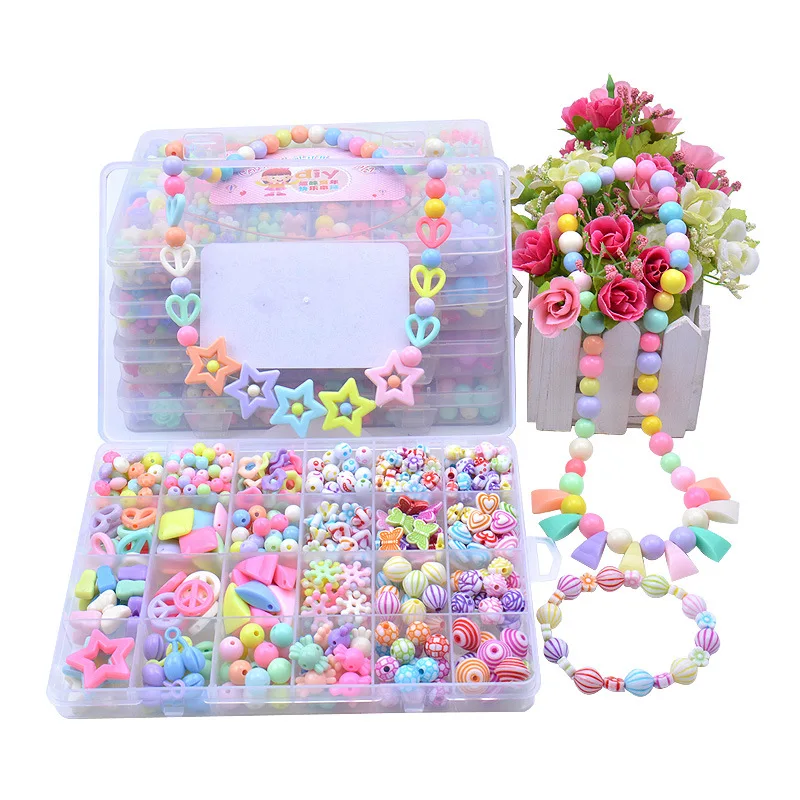 Hot Sale Diy Handmade Beaded Children's Toy Creative Loose Spacer Beads ...