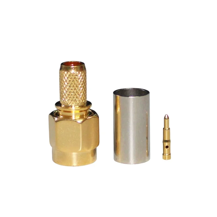 product factory sma c j3 connector rf sma male connector crimp rg58 cable-0