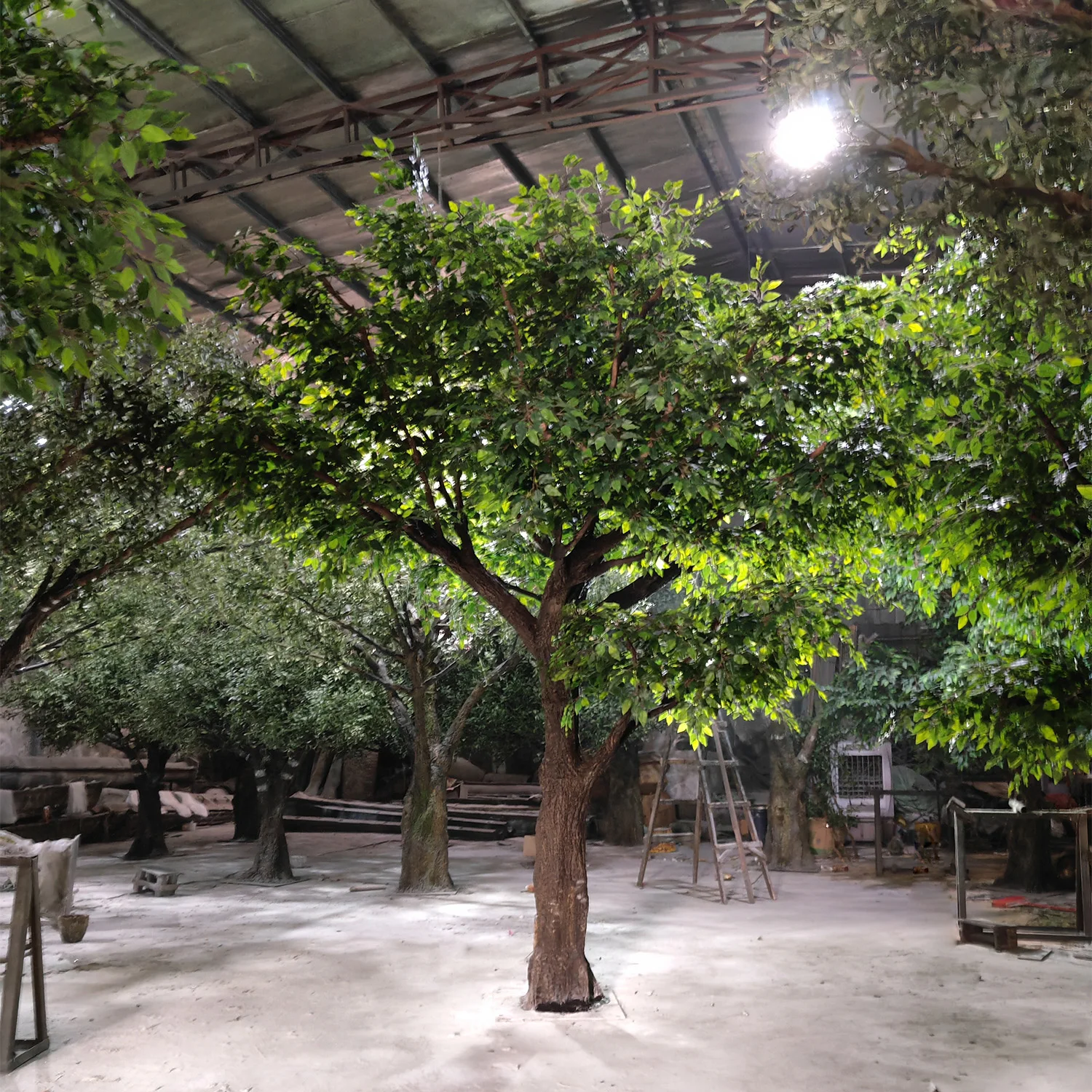 Factory Price Custom Cheap Large Green Ficus Tree Look Natural Fake Olive Tree Artificial Big Banyan Tree for Indoor Home Hotel