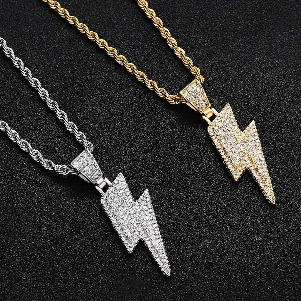 Men's Hip Hop Rock Jewelry - Iced Out Cubic Zircon Pendants Men's Hip Hop Rock Jewelry - Iced Out Cubic Zircon Pendants