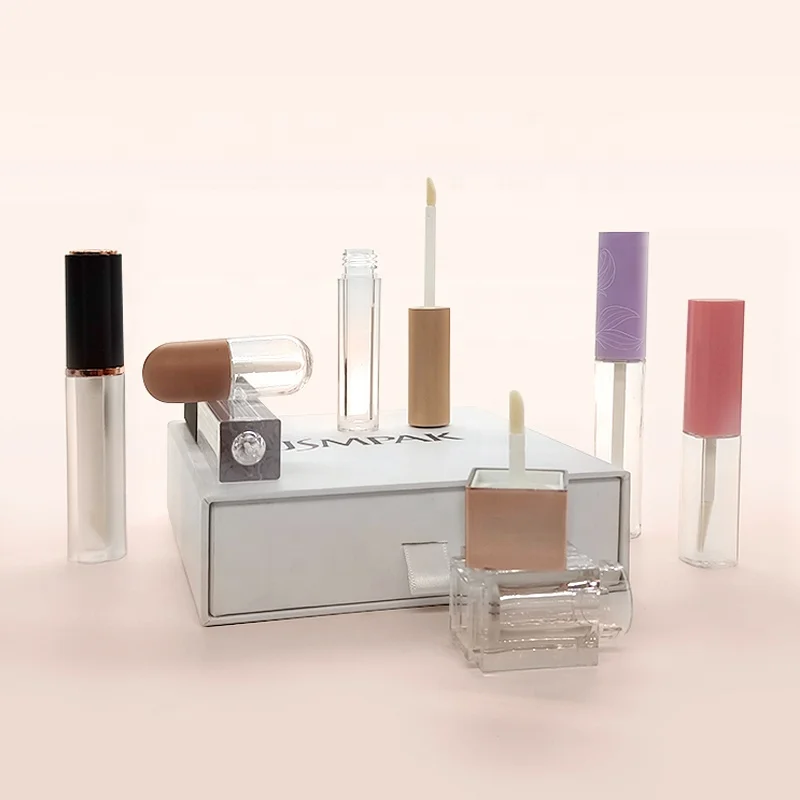 Custom Logo 2ml 4ml 6ml 10ml Mini Empty Big Brush Lip Tint Bottle Lip Gloss Containers Lipgloss Tubes and Packaging