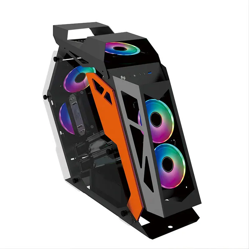 High Quality Pc Case Rgb Support M-Atx Motherboard Tempered Glass Gaming Desktop Computer Chassis