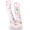Dildo colorato a doppia testa