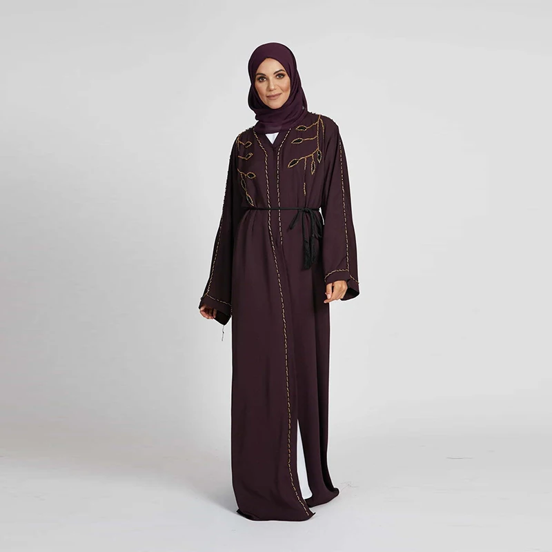 Abaya Dubaï Perlée de Luxe – Vêtement Femme Musulman – Grossiste Turquie Grossiste Turquie