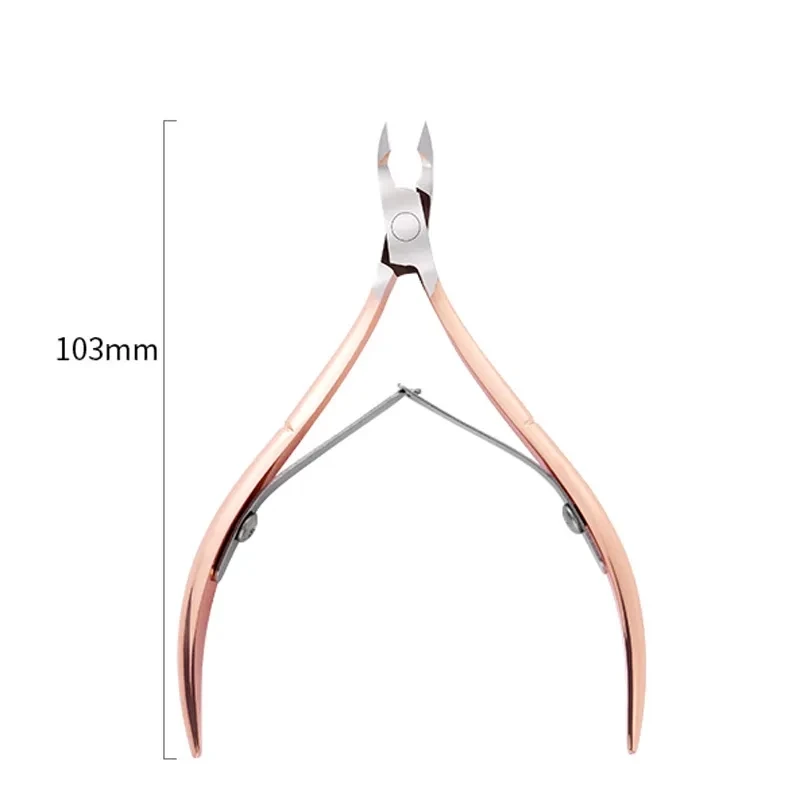 product factory hot sale cuticle nipper cover pedicure tools sharp gold cuticle nipper-9