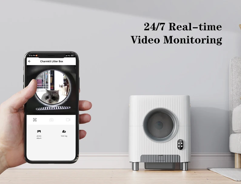 Unique Design Pet Luxury Smart Cat Auto Litter Box Toilet