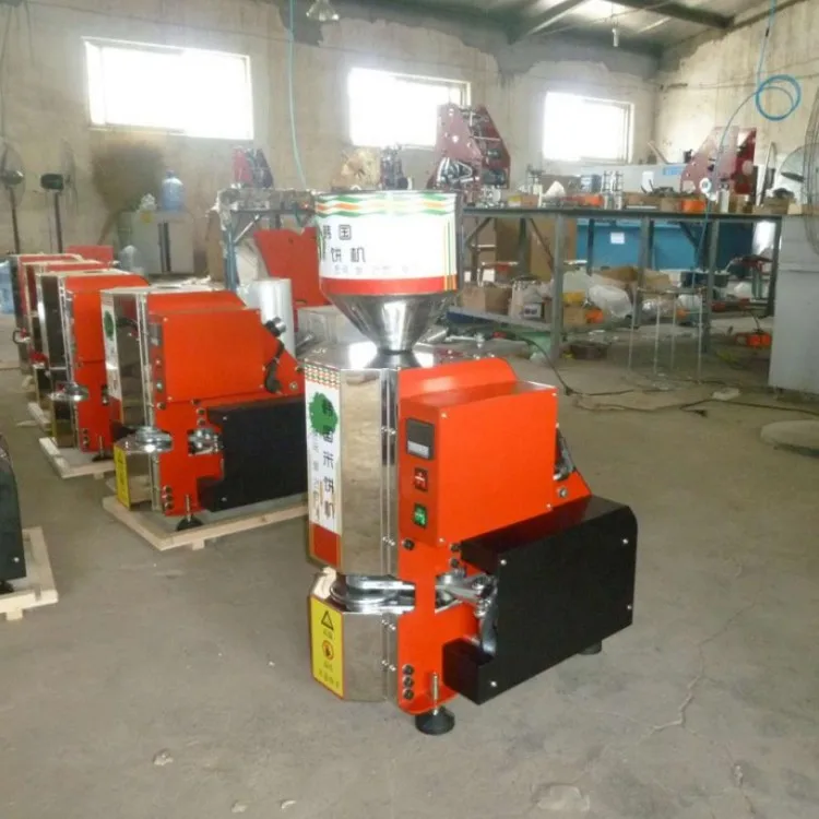 Rice Cake Popping Machine Automatic Popped Puffing Rice Cake Making Machine