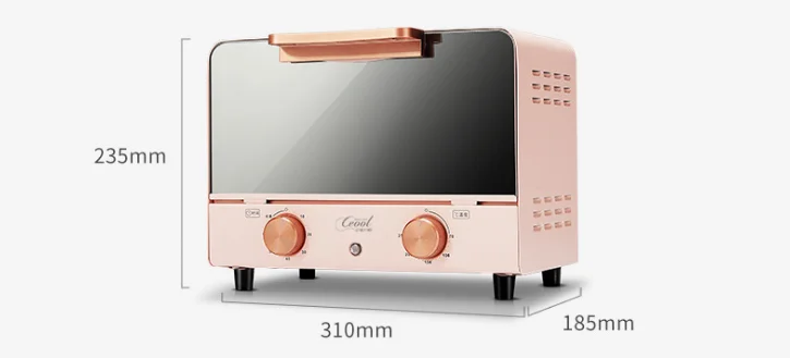 10L Capacity Multi Function Square Shape Home Cooking Baking Oven Electric