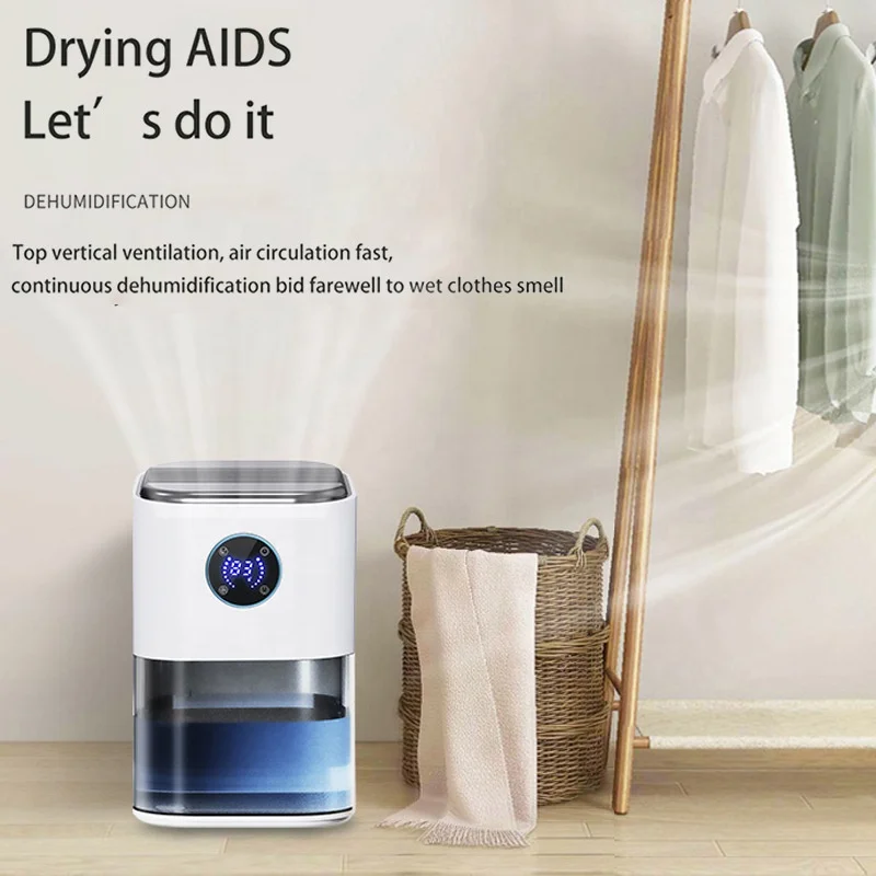 Indoor Dehumidifier Clothes Dryer Mini Reverse Cold Weather Dryer Dormitory Bathroom Small Electric Heater Quiet Household 5
