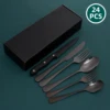 24pcs black with black box