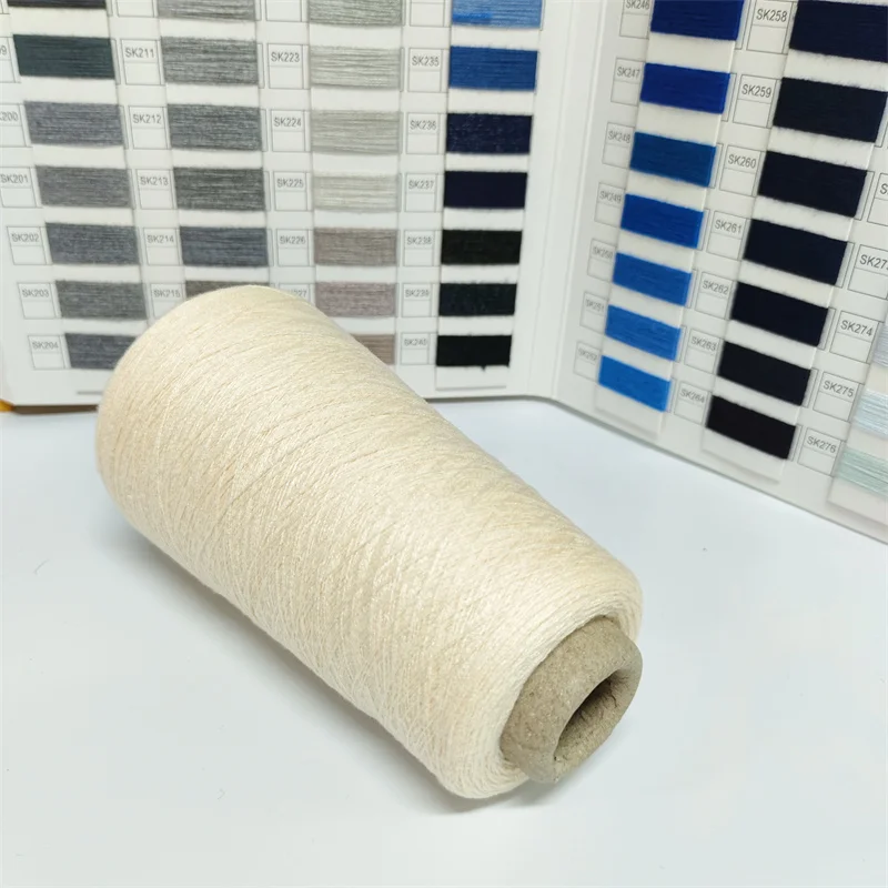 OLE Manufacturer Core Spun Yarns Wholesale PPT Viscose Polyester Blended Yarn for Knitted Dress