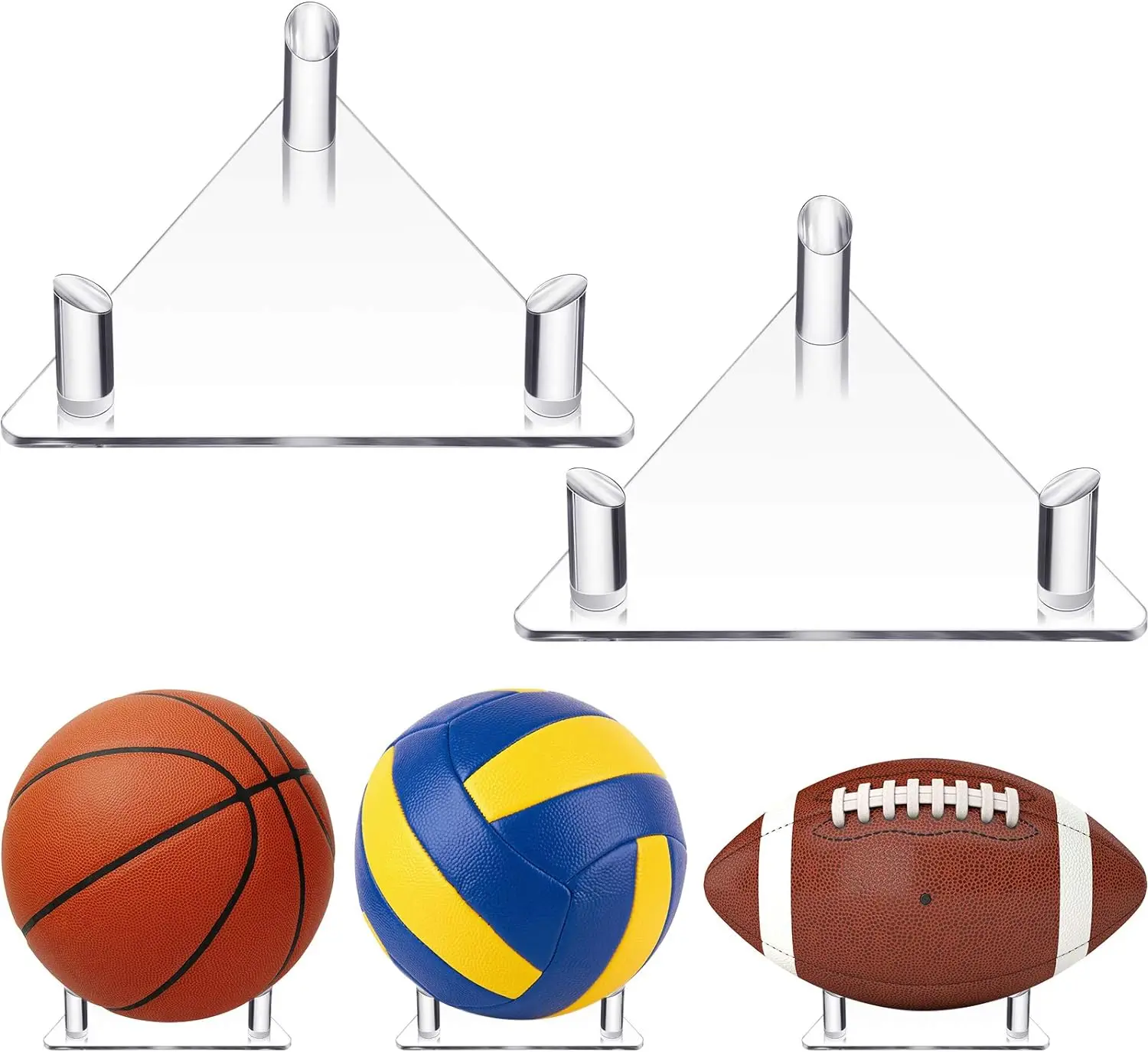 FKUMLUN Baseball Bat Wall Mount Holder - 2 Piece Solid Wood Display With Felt Liner, Horizontal Hanger For Bats & Softball Bats-518587