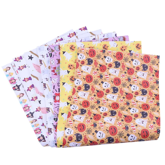 New design cartoon printing 20*34cm synthetic leather for Home Textile