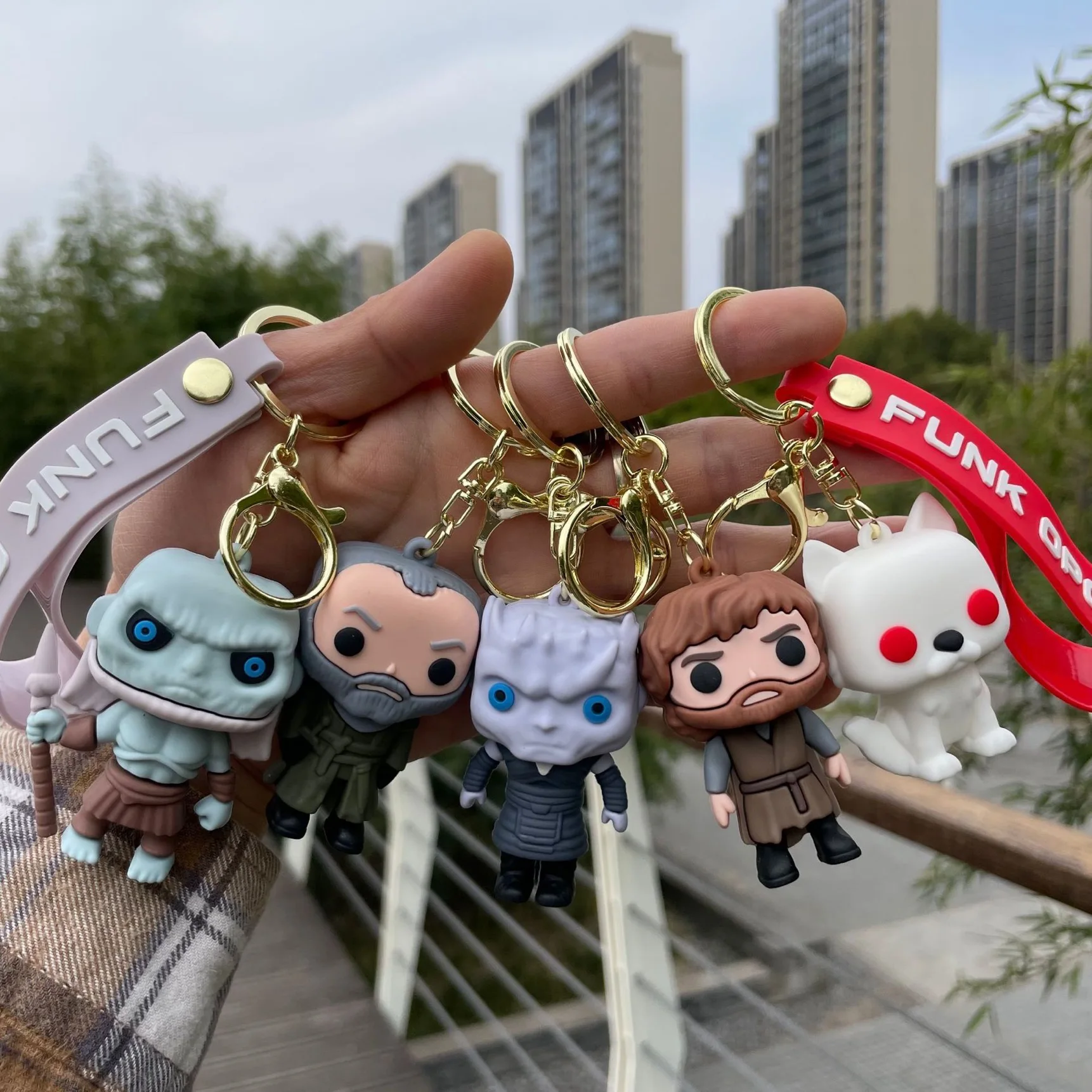 Game of Thrones Keychain Cartoon Doll Car Pendant Couple Bag Pendant Wholesale