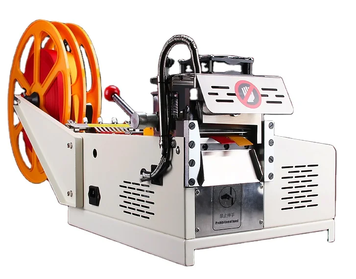 Hook Loop Fasteners Straps Ropes Smart Automatic Cutter Cotton Webbing Nylon Polyester Cutting Machine Paper Plastic Film