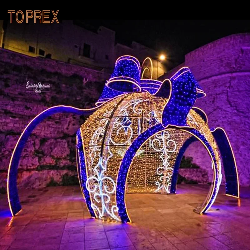 TOPREX  Large 3D Outdoor LED Mickey Mouse Christmas Lights IP65 Waterproof Rust-Proof Arch Motif for Event Decoration