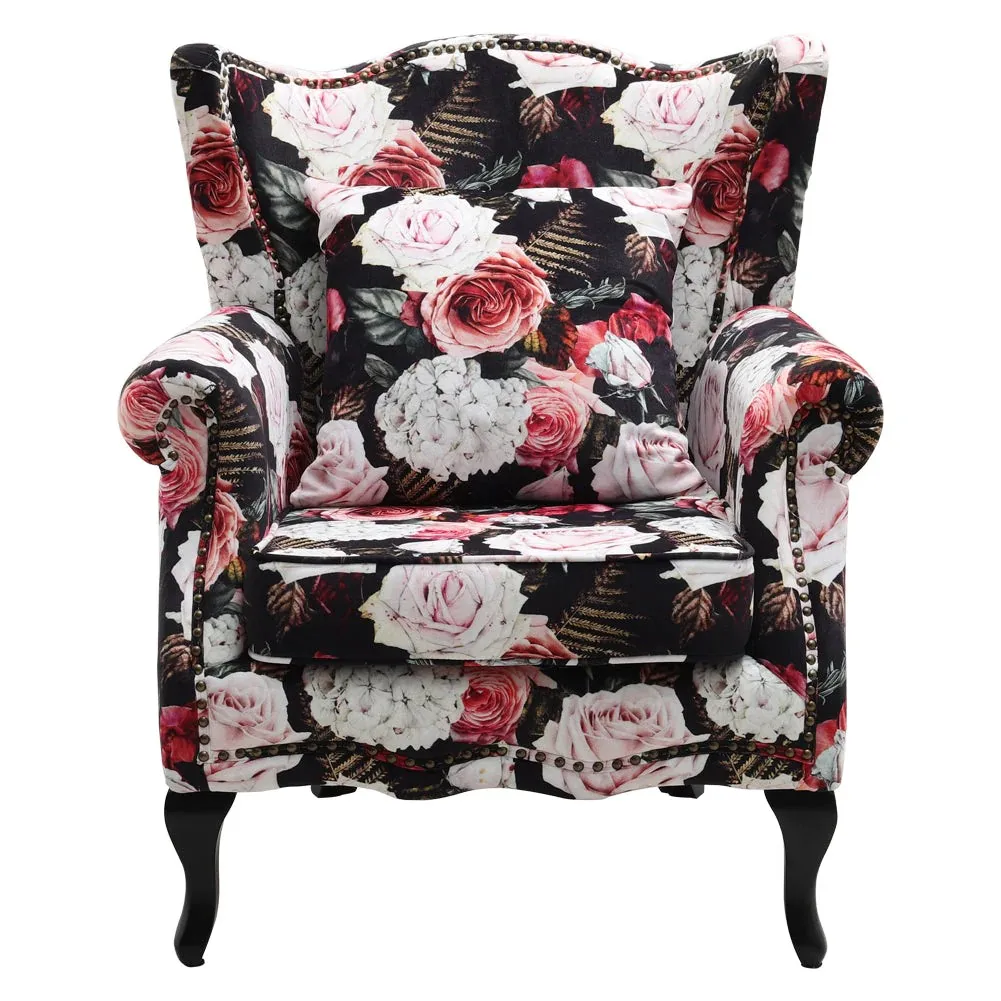 Floral single sofa discount