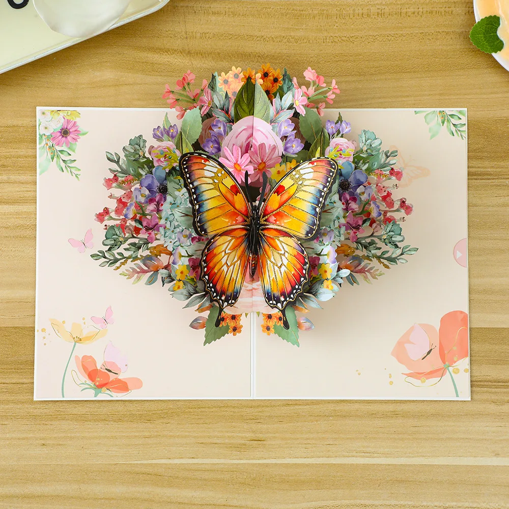Happy Anniversary Card Butterfly Card Graphic By Olga Boat Design · Creative Fabrica - View #4
