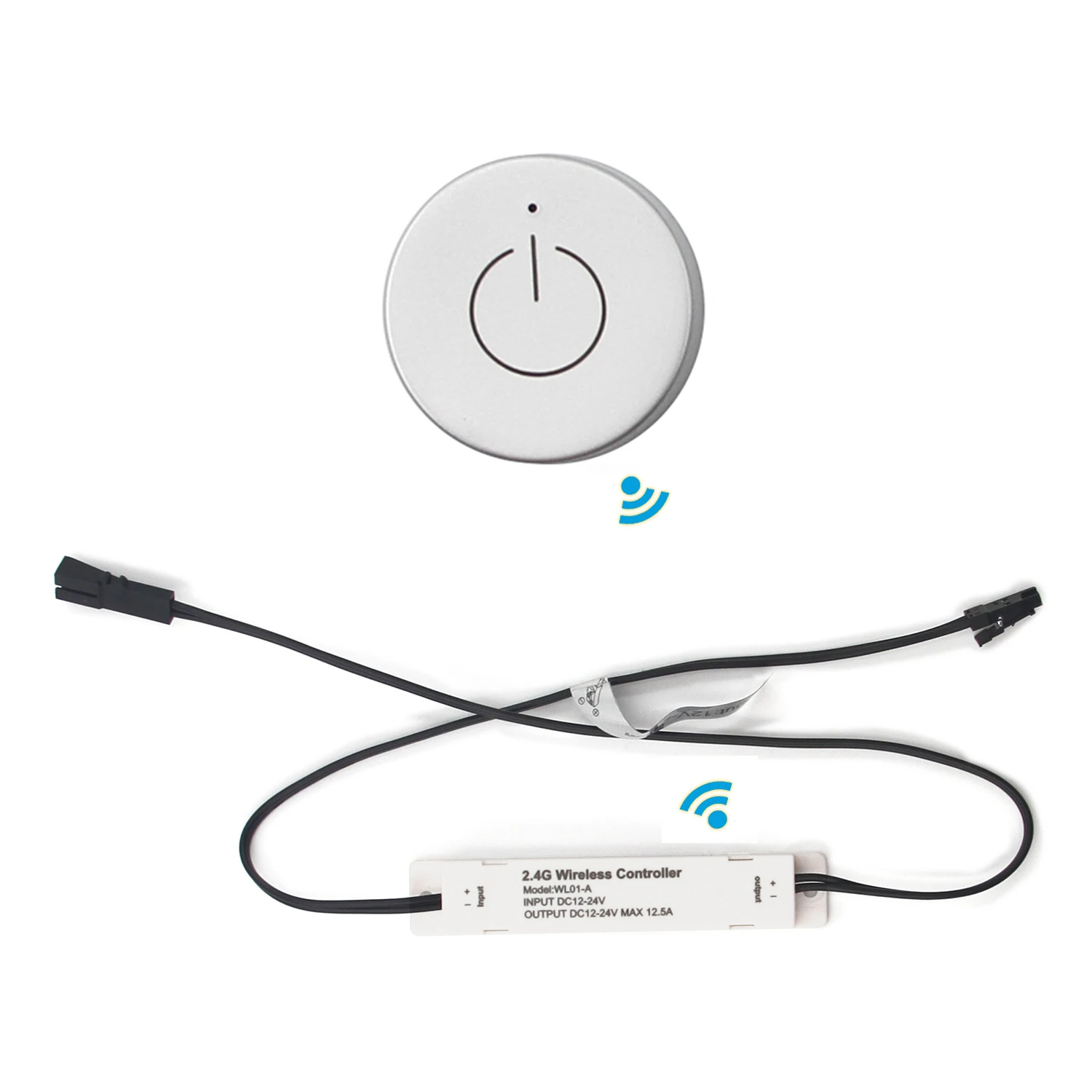 Portable Smart Wireless LED Touch Switch Control LED Cabinet Light Brightness for Home Office Furniture