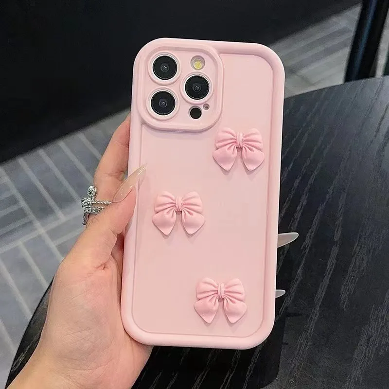 Pink Bow Phone Case - Cute & Shockproof for Iphone 13 Pro