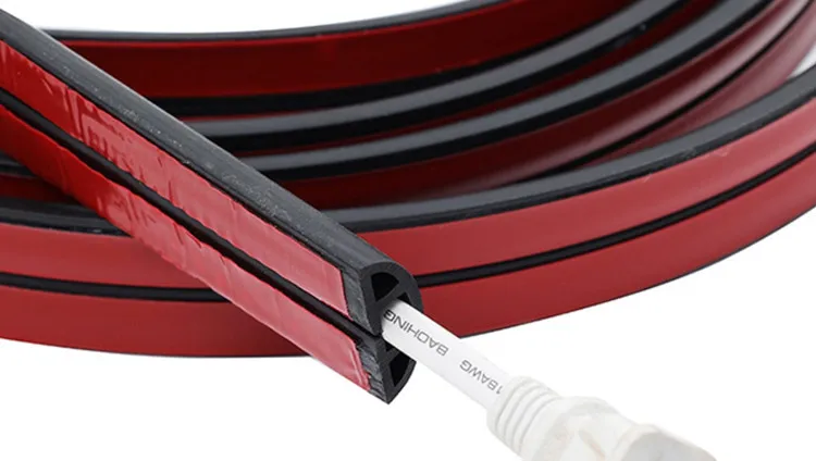 Light Duty Rubber Cable Protector Floor PVC 1 Channel Cable Protector Cable Cover