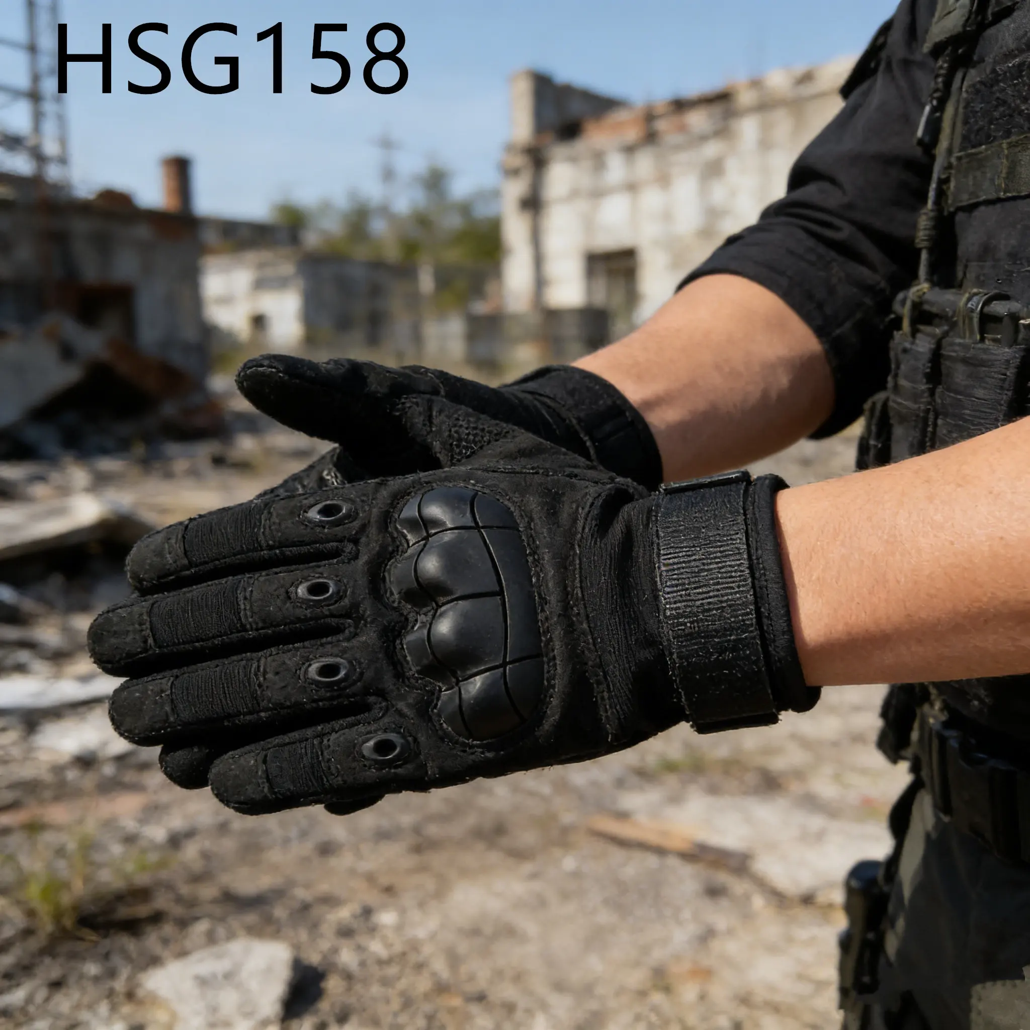 LXG,Outdoor Camping Multi-scenario Application Tactical Gear Gloves Durable Reinforced Knuckle Guard Hunting Gloves HSG158