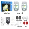 2 lamp+remote+magnet+holder