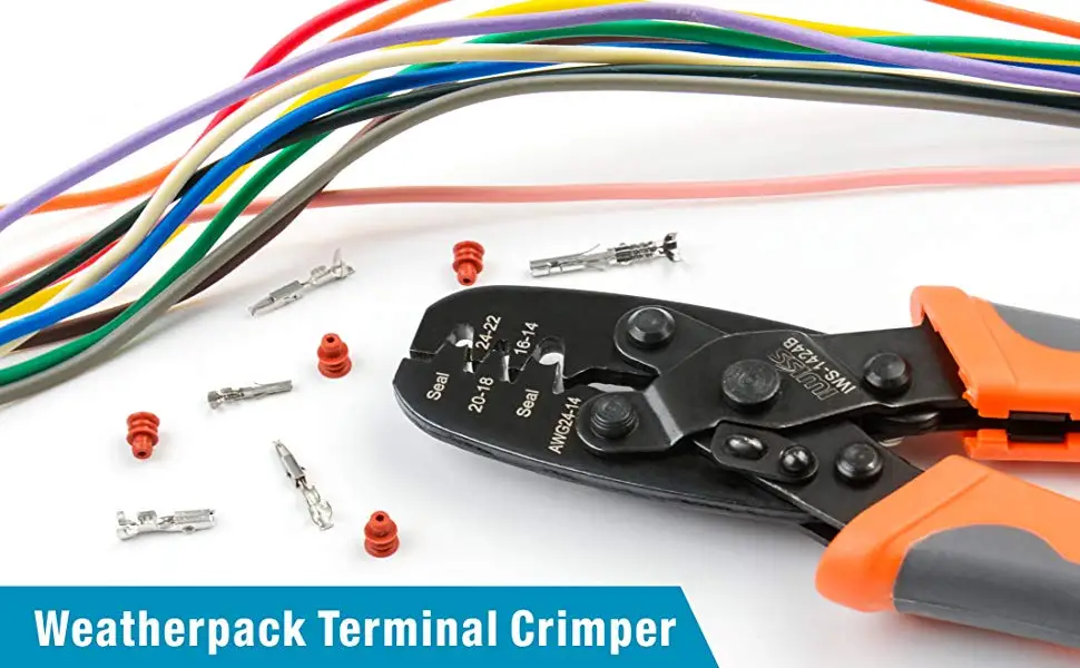 Wire Crimper Weather Pack Terminal Crimping Tool IWS-1424B Auto Release Original 