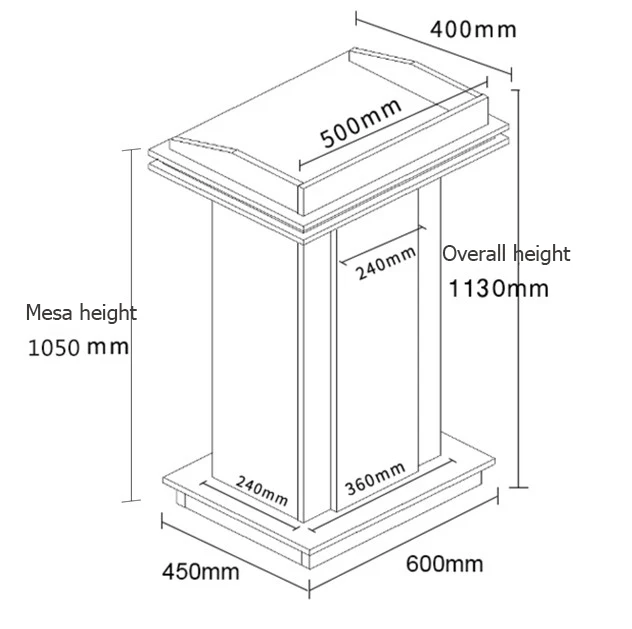 Modern wood lectern podium supplier