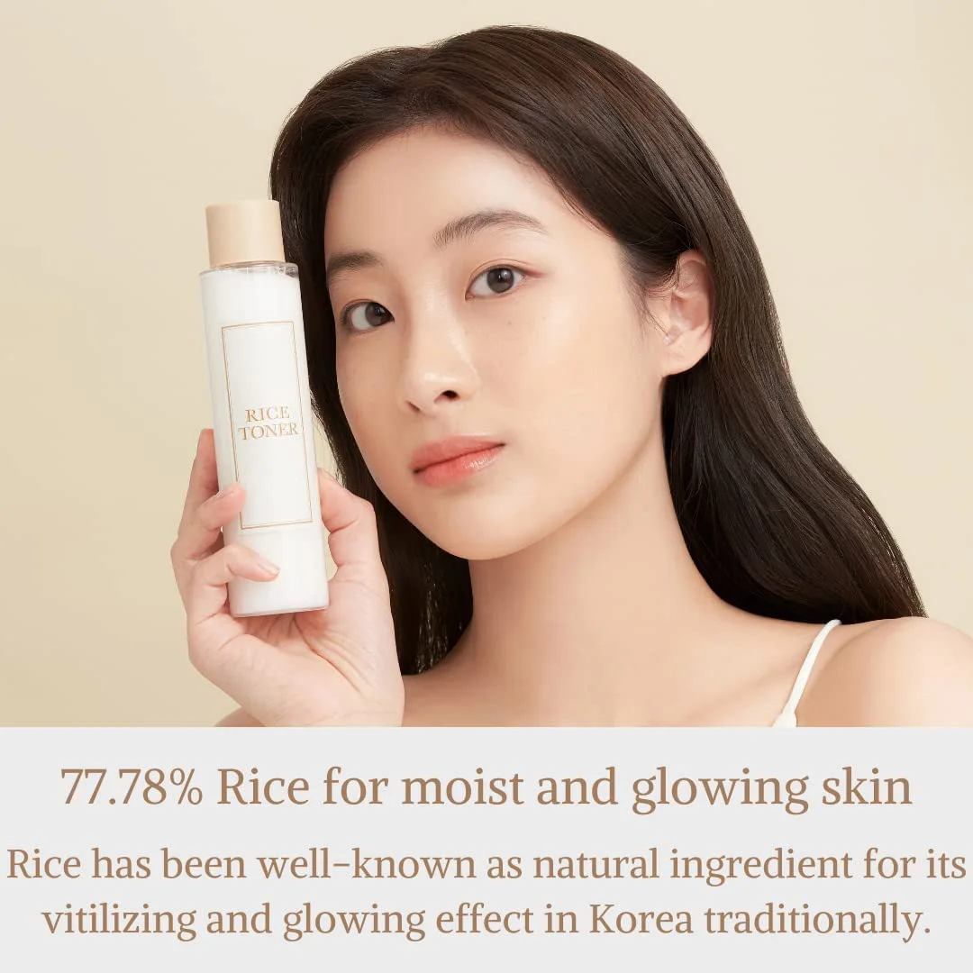 Organic Extract Hydration Rice Water Toner Bright Cleansing Face Care ...