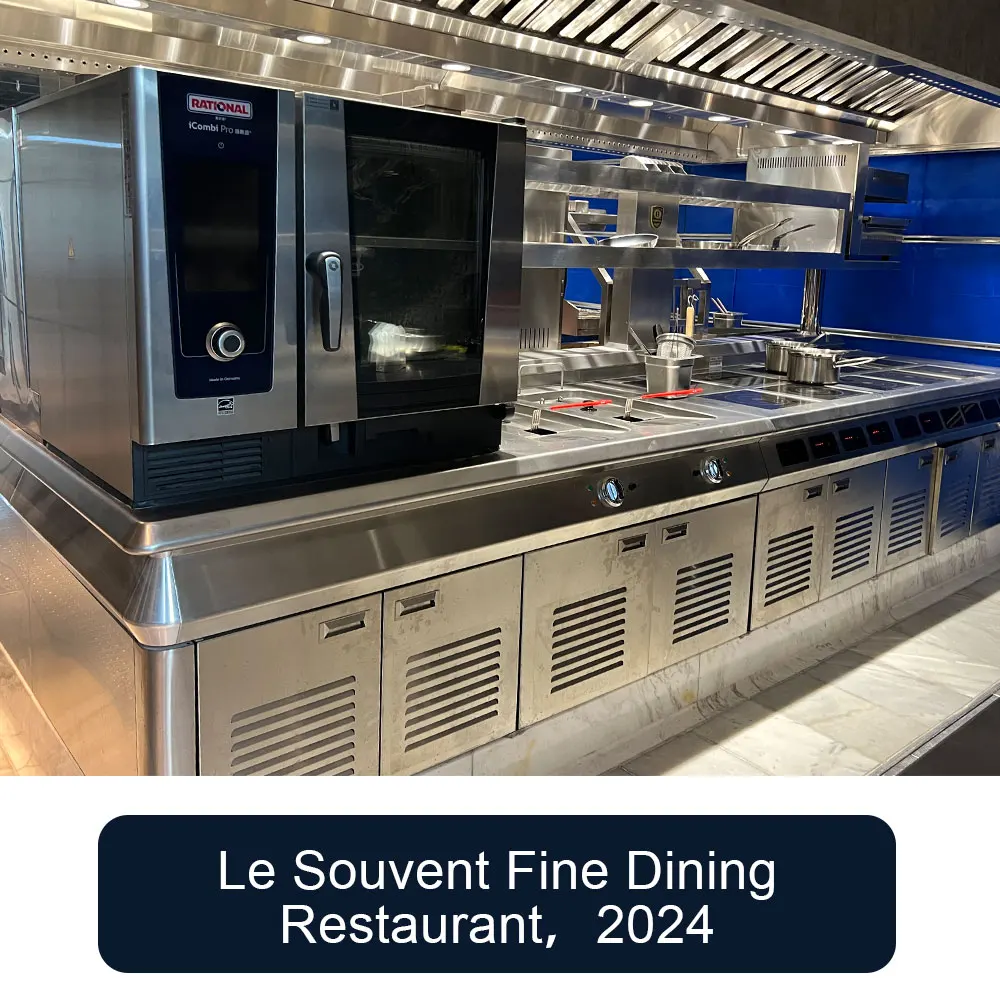 Restaurante Le Souvent: Solução de Projeto de Cozinha Comercial Chave-na-Mão — Projeto, Equipamentos e Suporte à Instalação