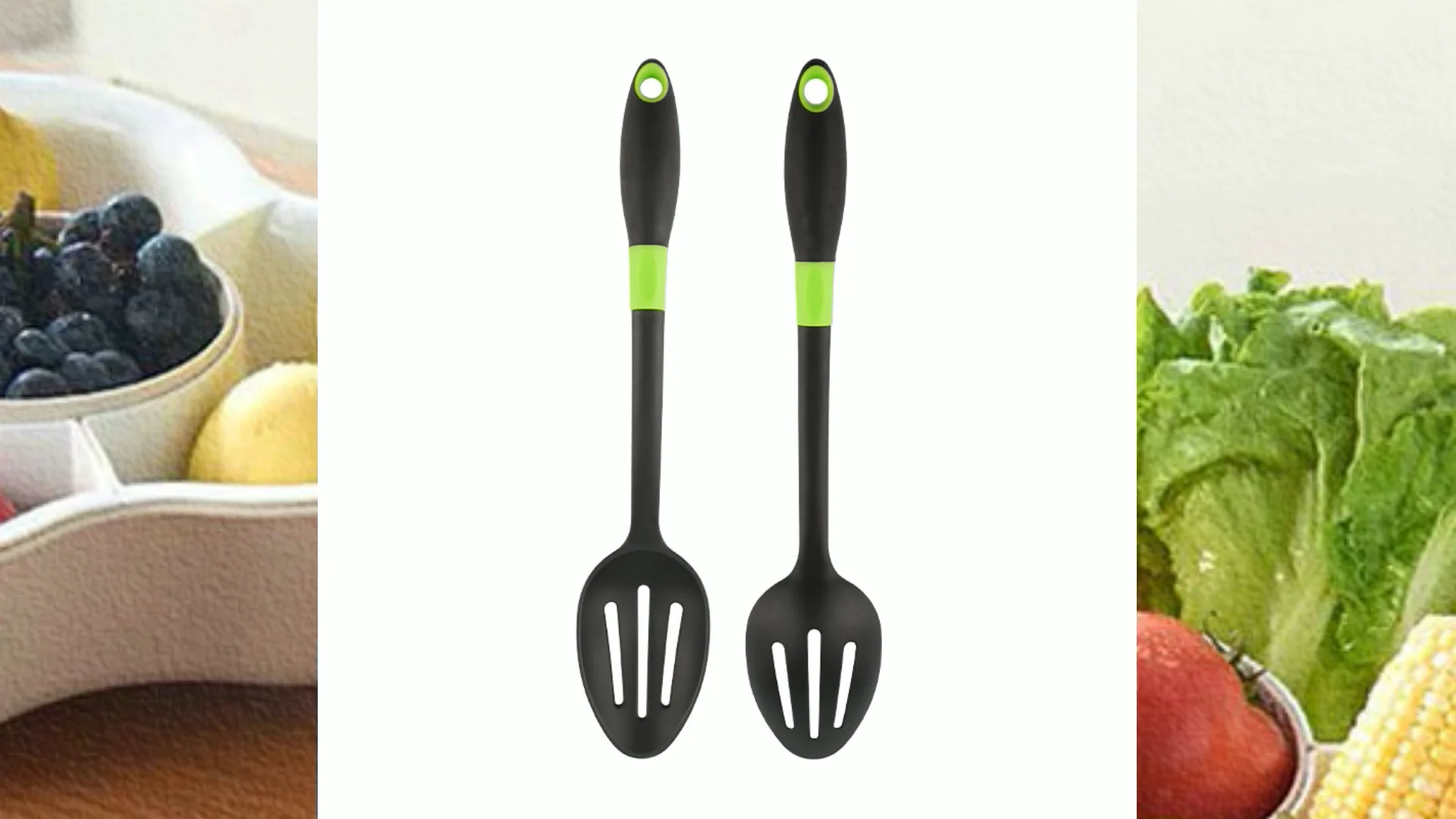 amazon popular nylon slotted serving spoon nonstick mixing spoon