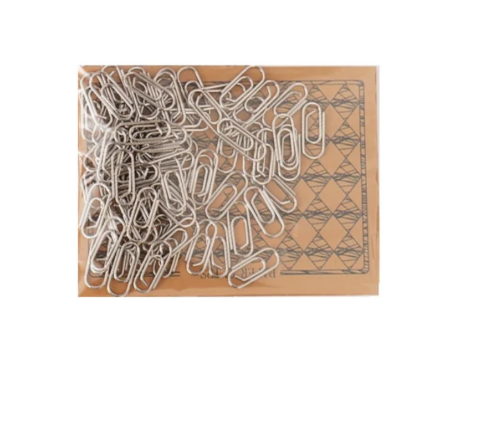 50 шт. никелированных металлических мини-зажимов для школы и офиса