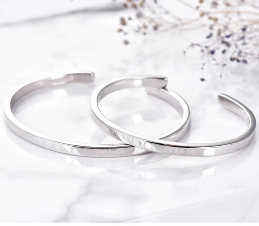 GAVU Bracciale Donna Argento 925 Con Ciondolo Bussola E Zirconia - Oro Rosa - Catena 16,5+3 Cm - 2