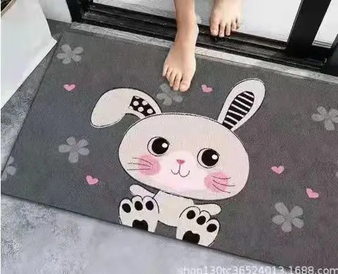 New Design Custom Made Soft 100% Polyester Microfiber Super-Microfiber Bath and Floor Mat - Anti-Slip PVC Backing, Door Mat, Entrance Mat, Ideal for Kitchen, Bedroom, Living Room, and More details