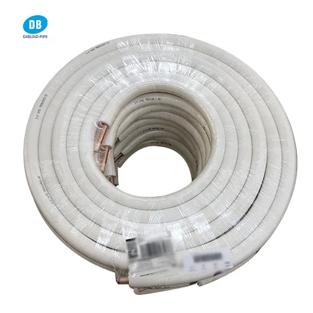 Good Price Good Quality Split Ac White PE Pre Insulated Copper Coil Line Set For Hvac