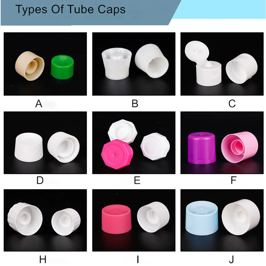Manufacturer Customized pp Material 17 - 26 mm Octagonal Toothpaste Cap Cosmetic Plastic Tube Screw Cap