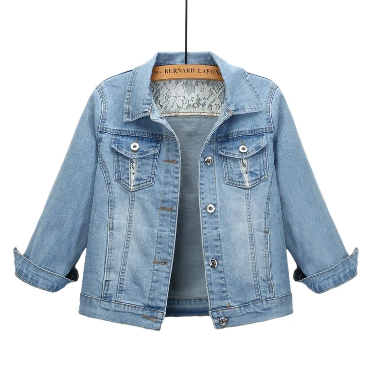 Wholesale Custom Fashion Denim Jacket Trendy Street Wear Coat